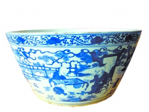 包章泰藏品:娇婴戏青花(图)