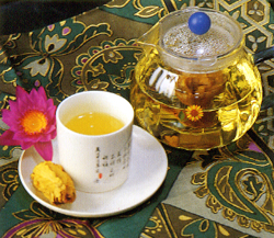 夏日美容饮品 气质女人茶